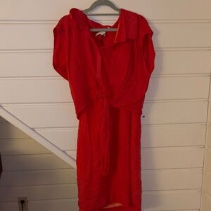 Elegant salmon pink Women's Dress
